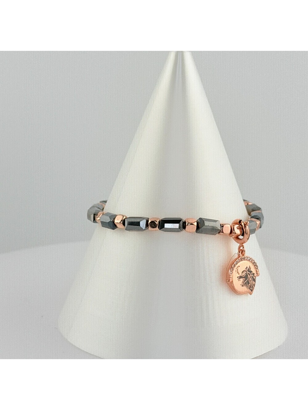 Bomb Party Single Stack Bracelet - on Rose Gold #30